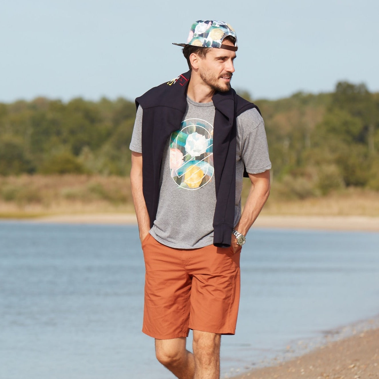 STROKES TEE | HEATHER GREY