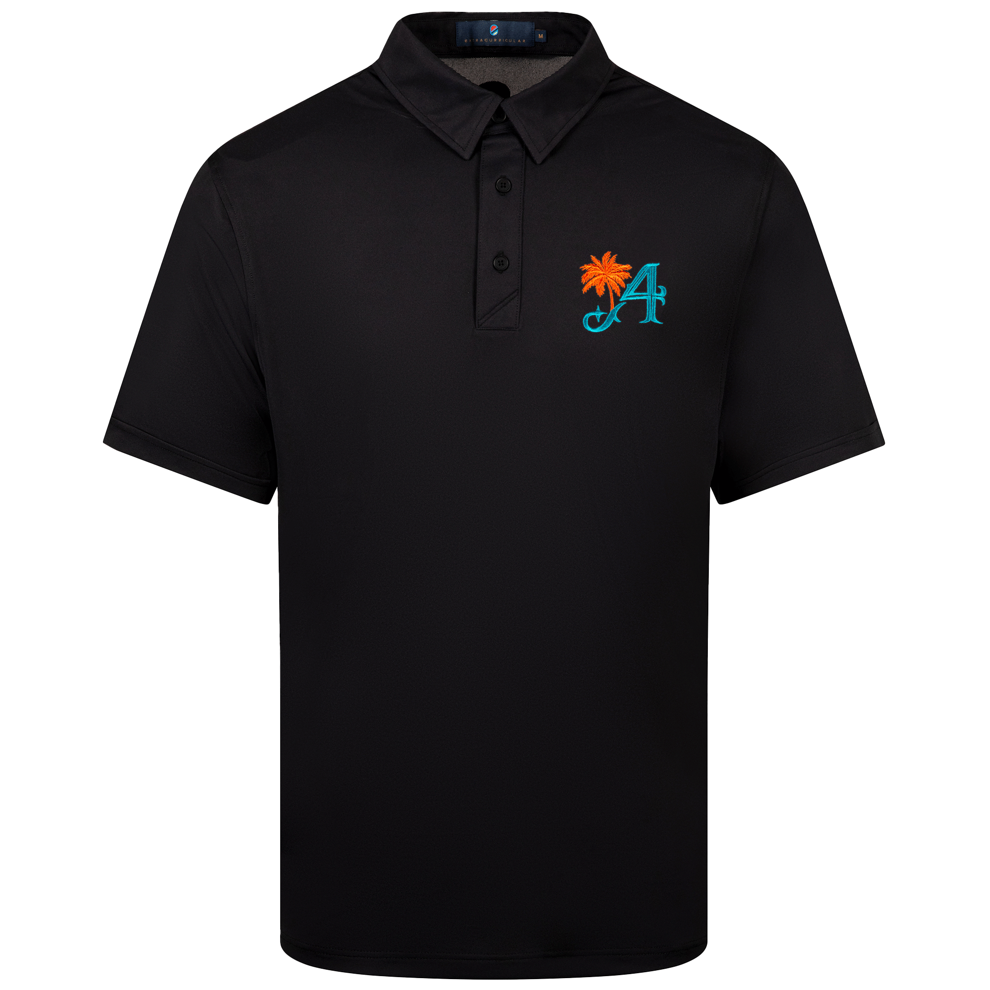 4Aces GC Miami Extra Polo | Black
