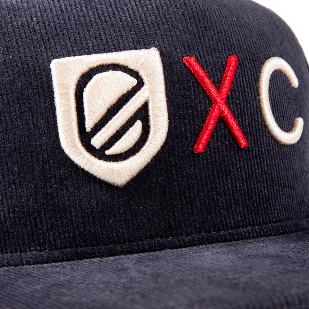 Aspis Cord Snapback Hat | Navy