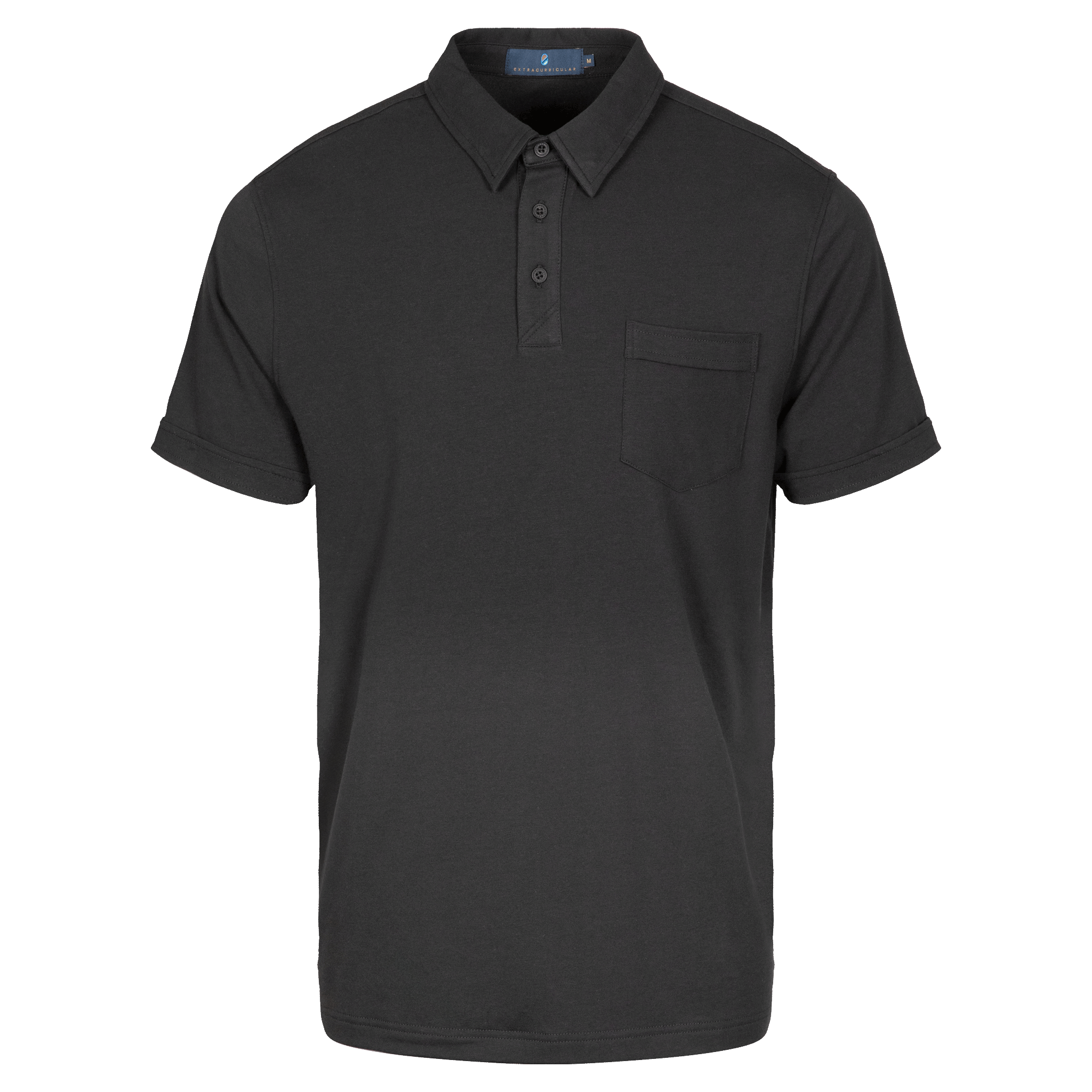 Auxiliary Polo | Jet Black