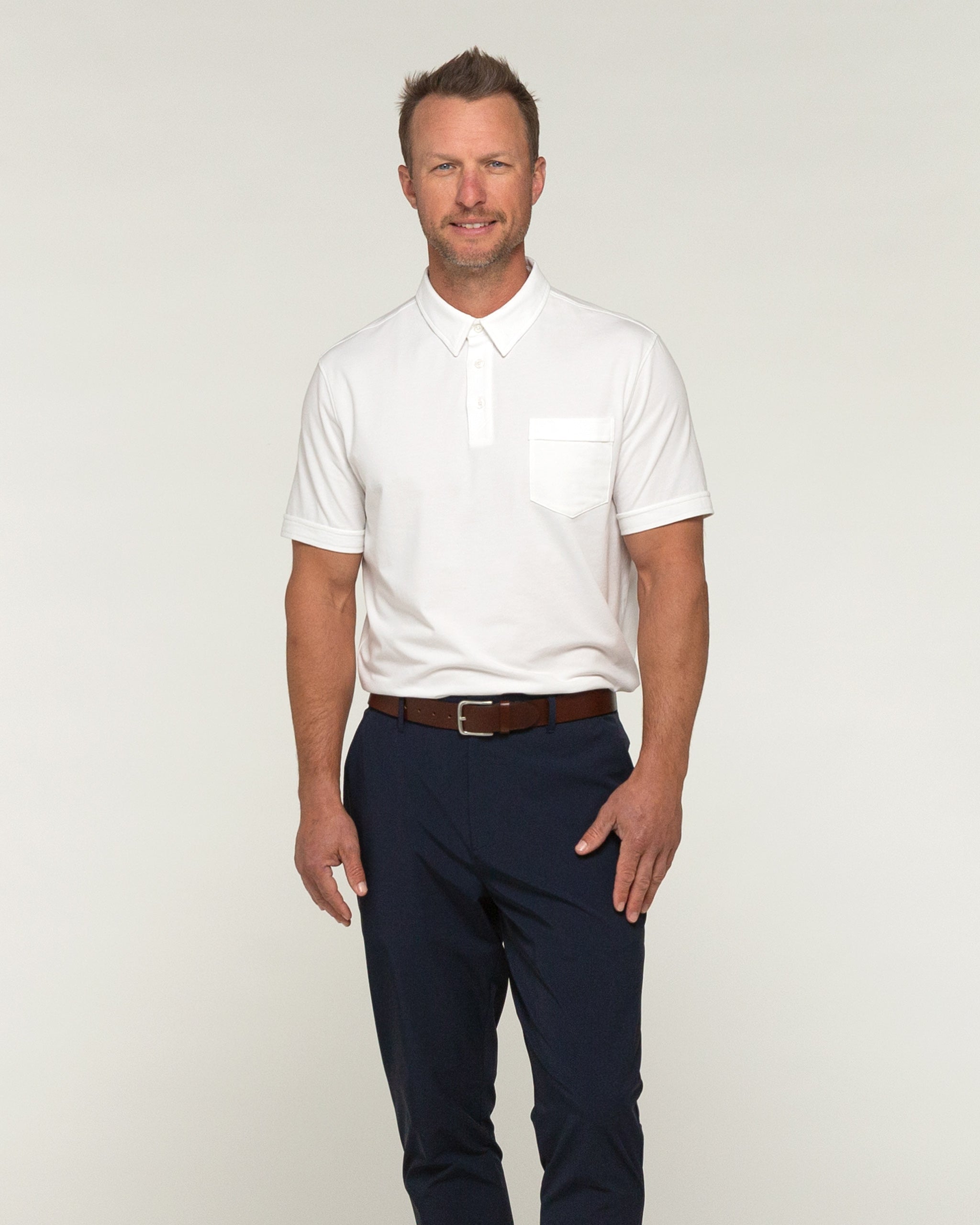 Auxiliary Polo | Bright White