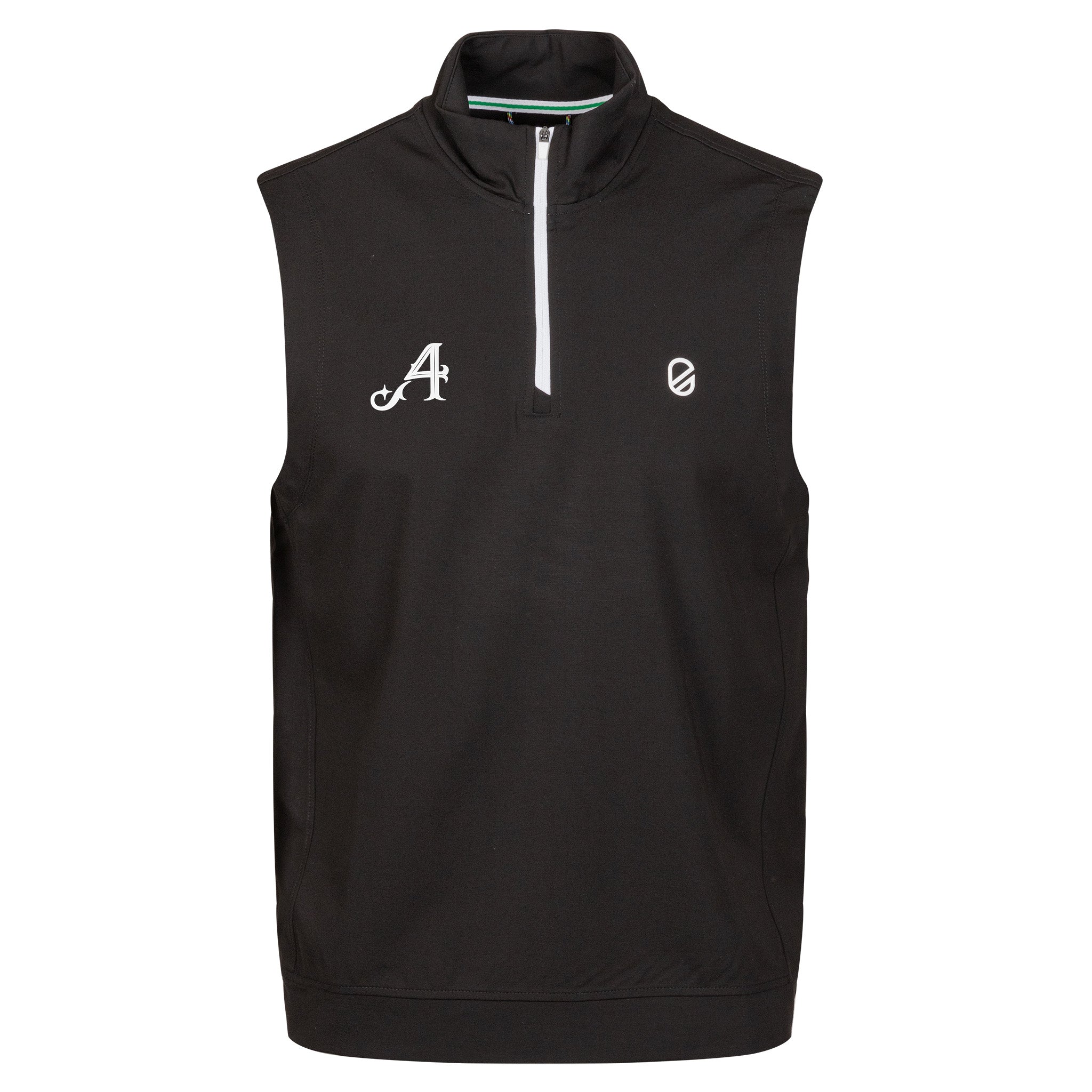 4ACES GC TECHSOFT AVERY 1/4 ZIP VEST | JET BLACK