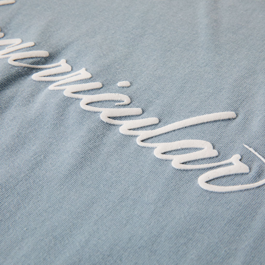 Script Tee | Light Blue