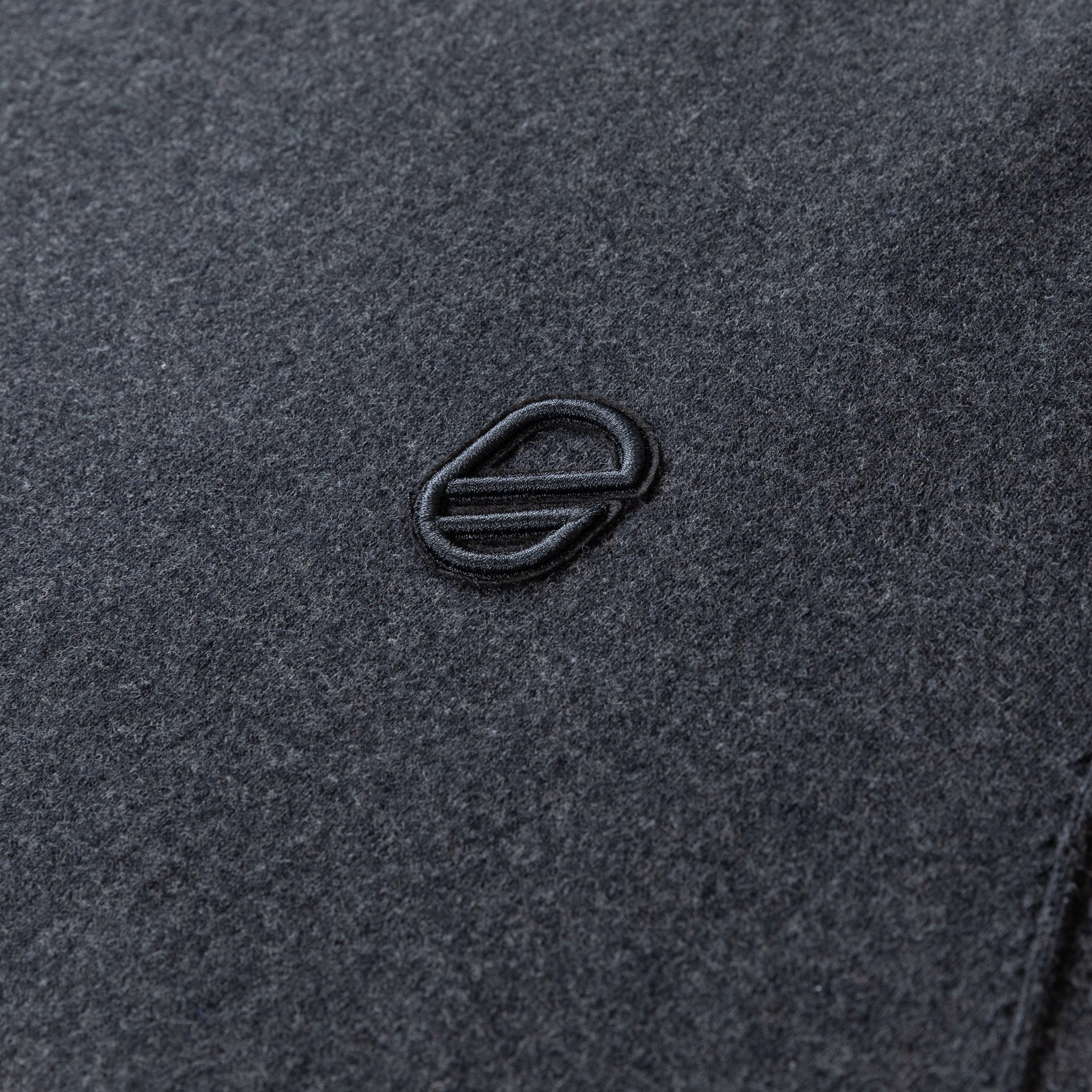 Coty 1/4 Zip Sweater Logo | Heather Charcoal