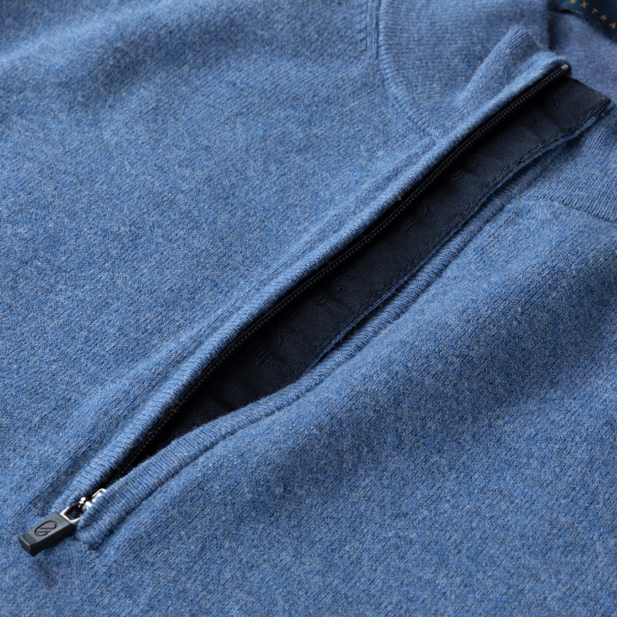 Coty 1/4 Zip Sweater Classic | Heather Dusty Blue