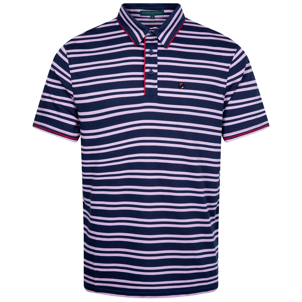 RAIL POLO | MAUVE STRIPE