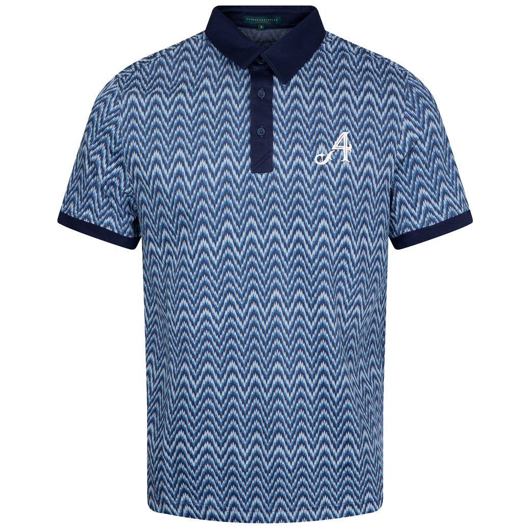 4ACES GC PULSE PIQUE POLO | HEARTBEAT BLUE