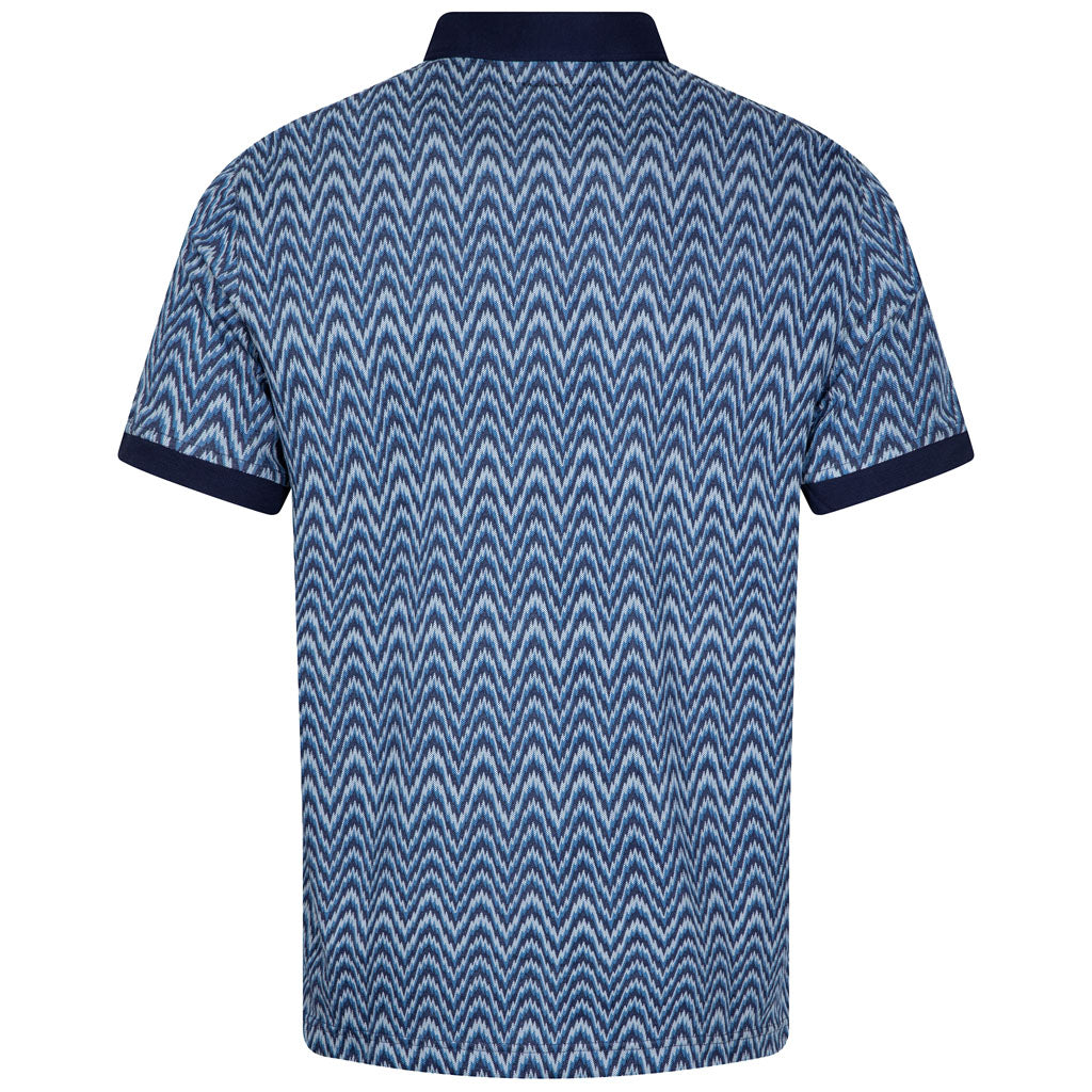 PULSE PIQUE PERFORMANCE POLO | HEARTBEAT BLUE