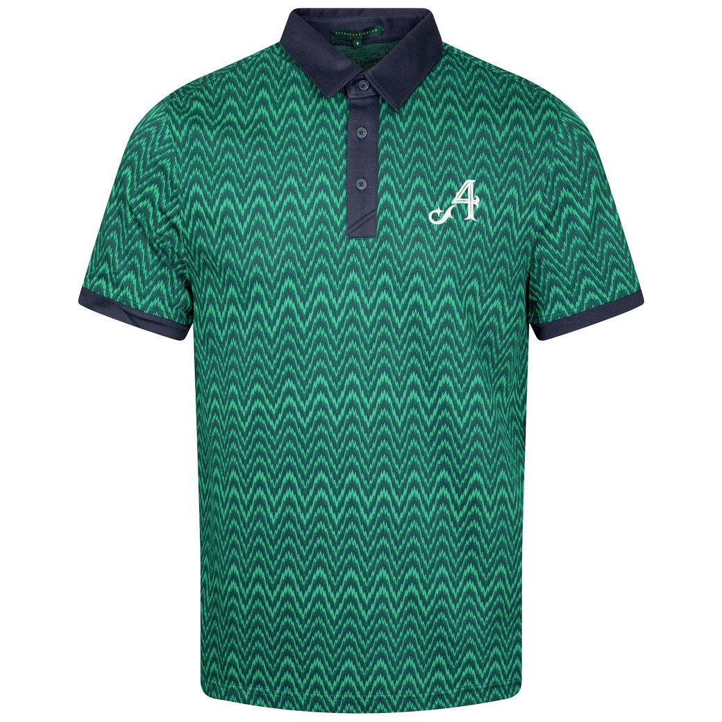 4ACES GC PULSE PIQUE POLO | HEARTBEAT GREEN