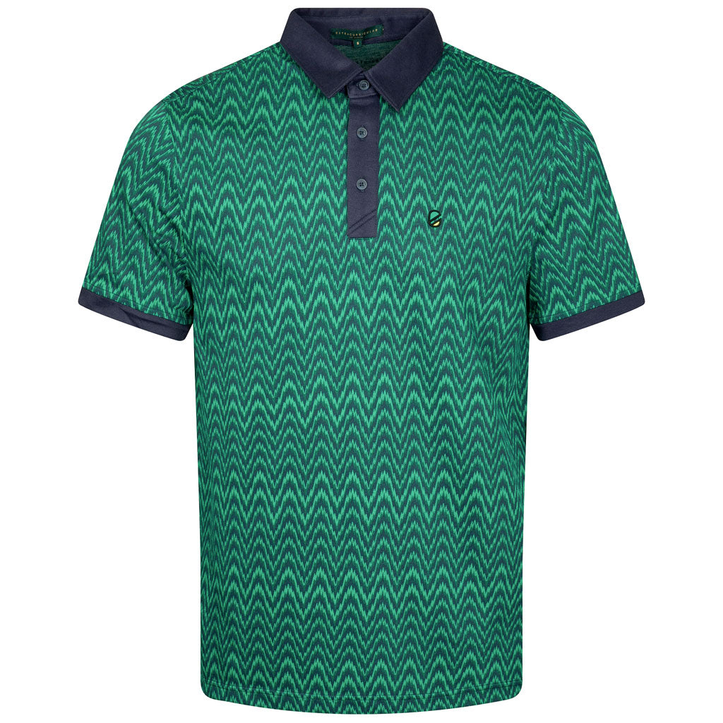 PULSE PIQUE PERFORMANCE POLO | HEARTBEAT GREEN