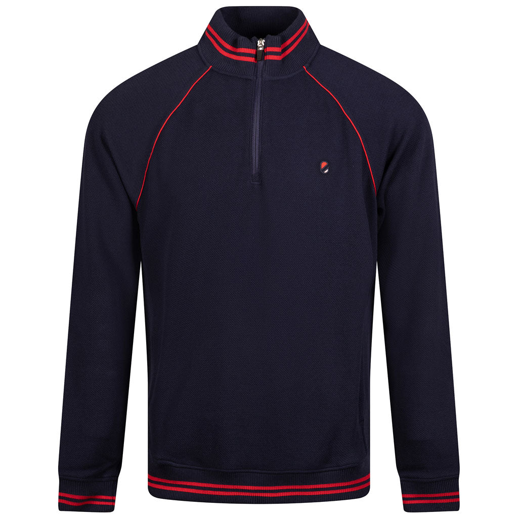 Malara 1/4 Zip Knit | Maritime