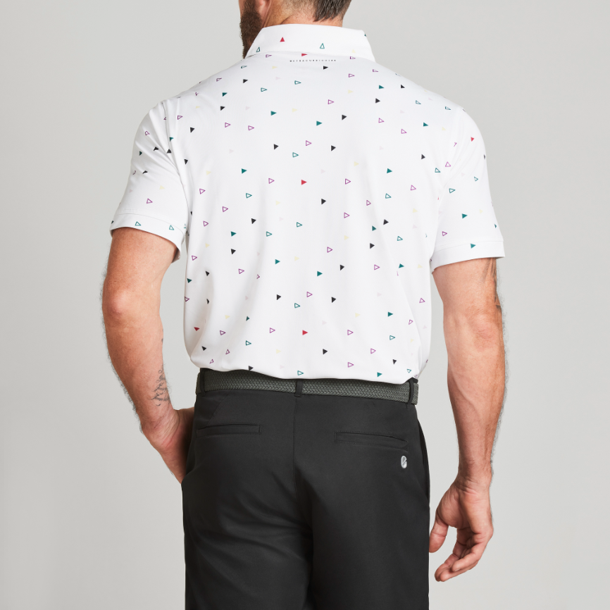 FLAG POLO | BRIGHT WHITE