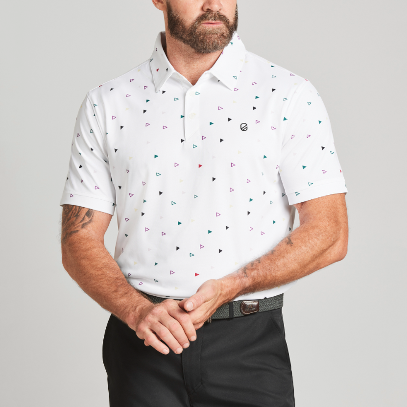 FLAG POLO | BRIGHT WHITE
