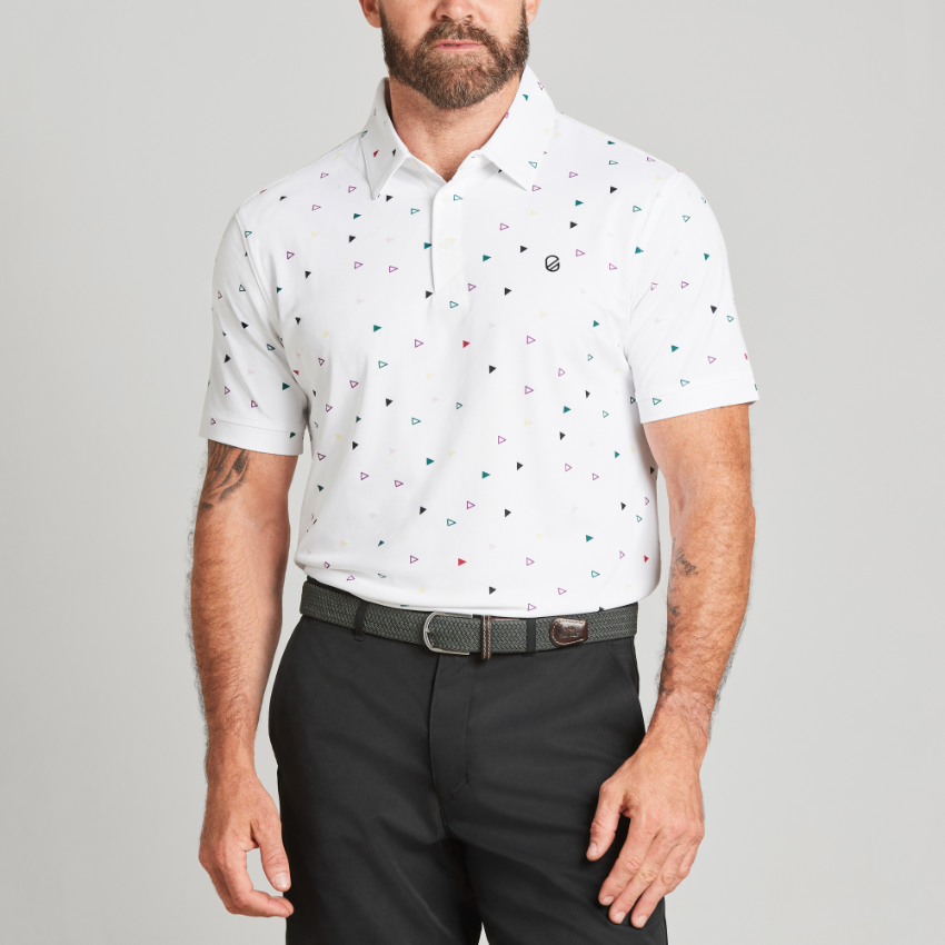 FLAG POLO | BRIGHT WHITE