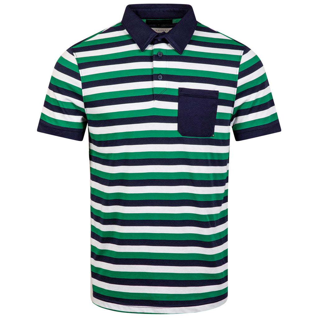 Roller Rocket Polo | Verdant Green Stripe