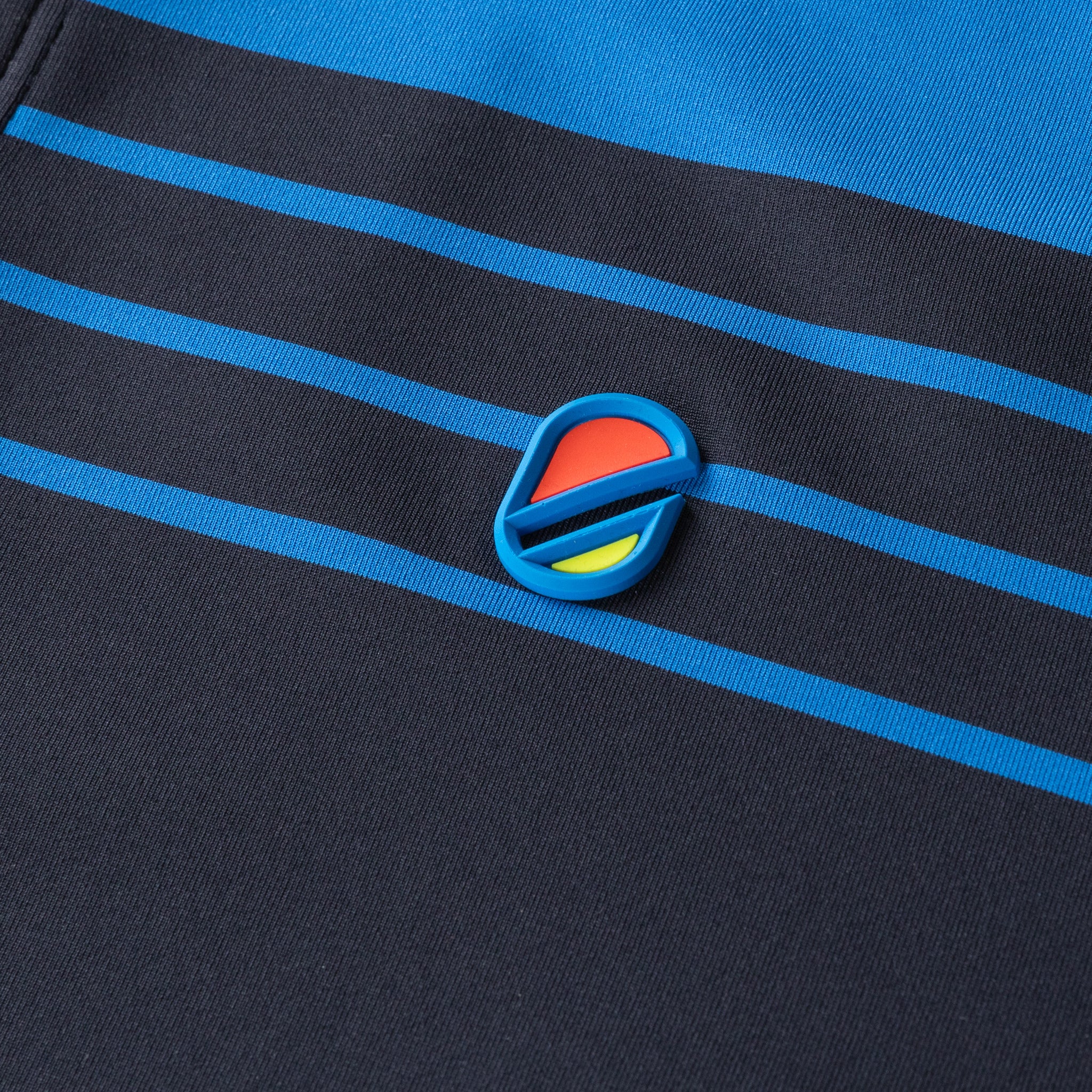 Horizon Polo | Navy and Victoria Blue Stripe