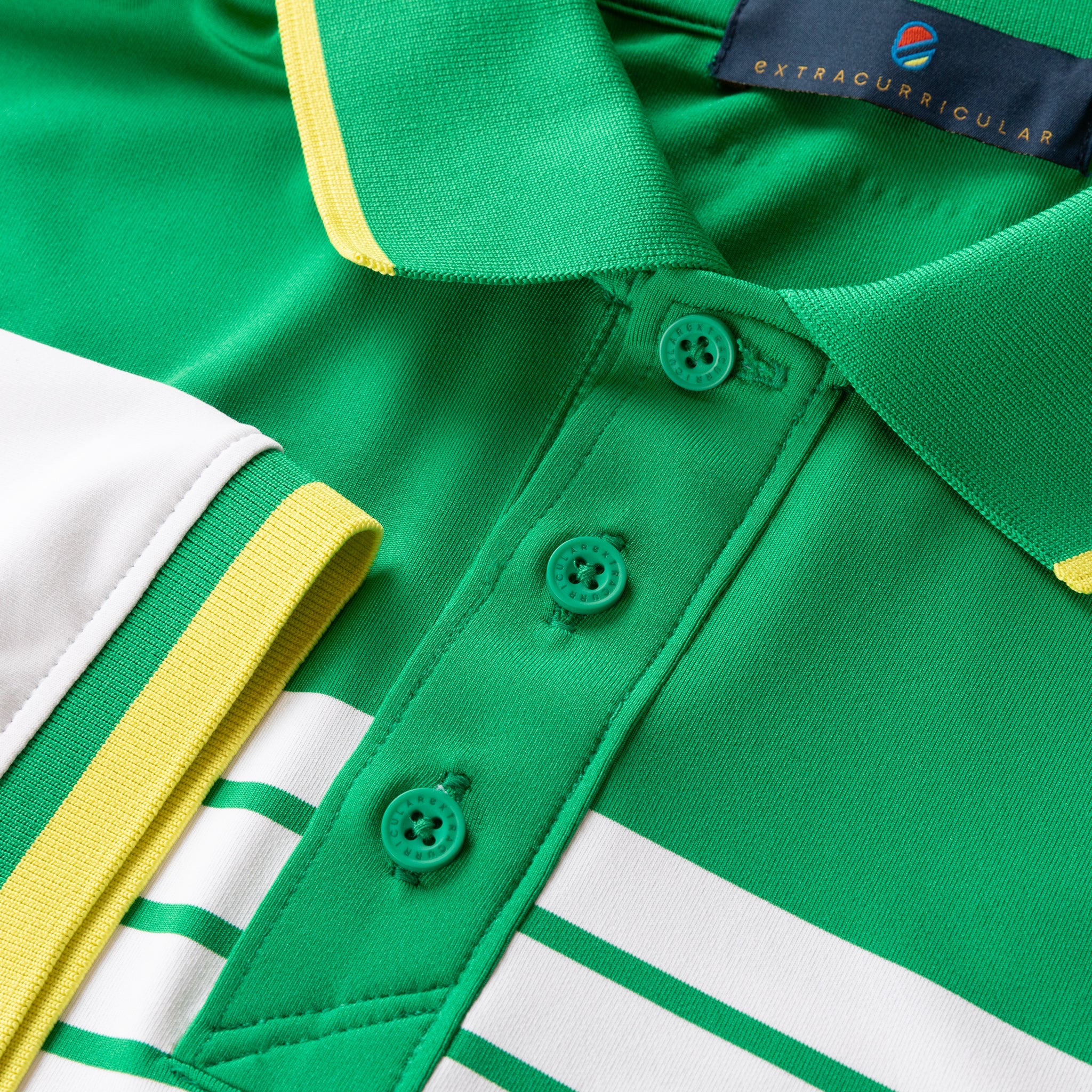 Johnny Polo | Green and White Stripe