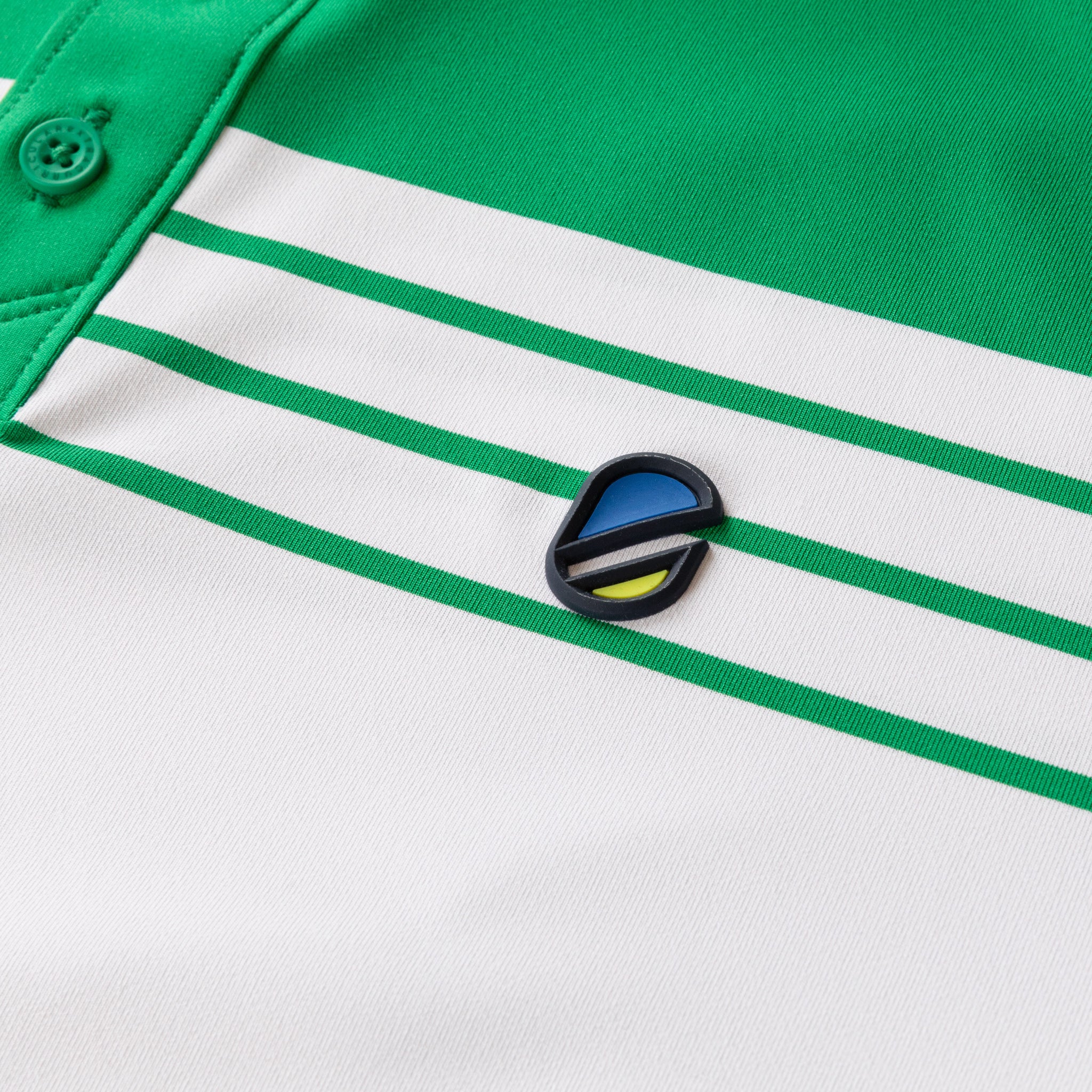 Johnny Polo | Green and White Stripe