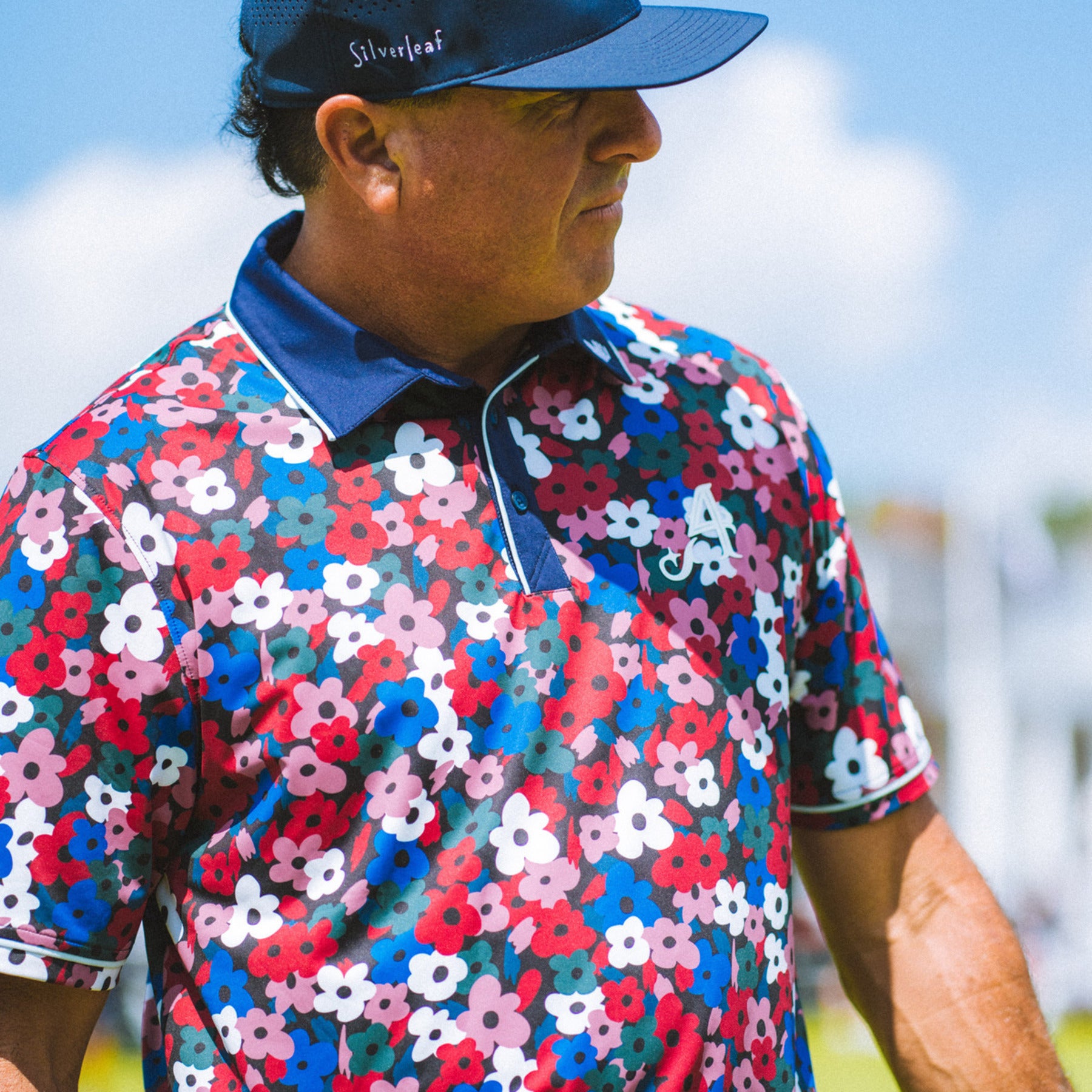 4ACES GC EVERLEIGH FLORAL POLO | RED FLORAL