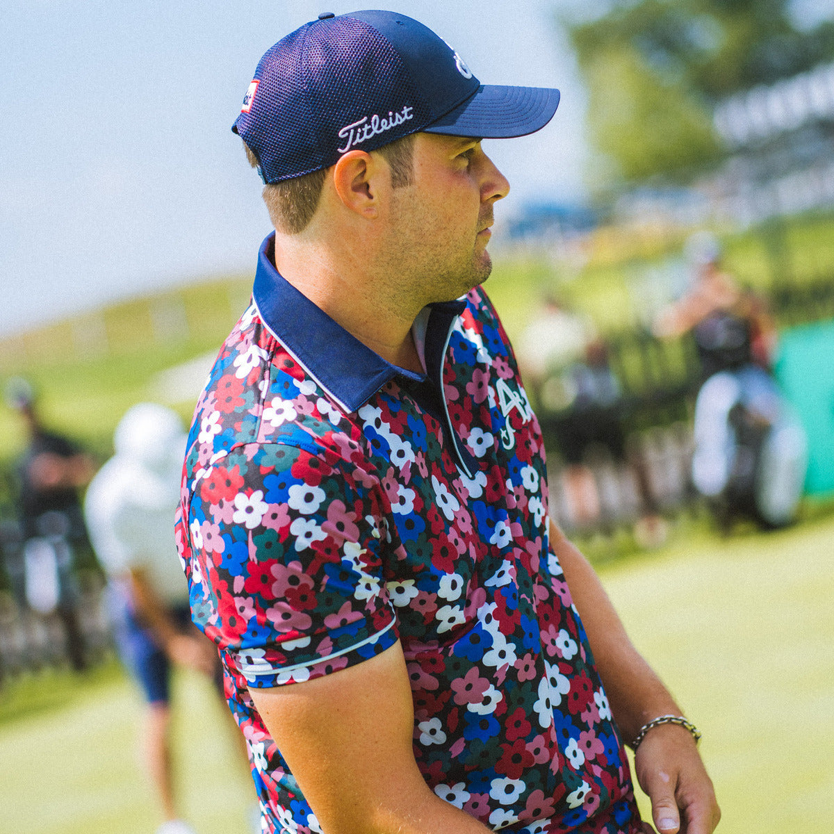 4ACES GC EVERLEIGH FLORAL POLO | RED FLORAL