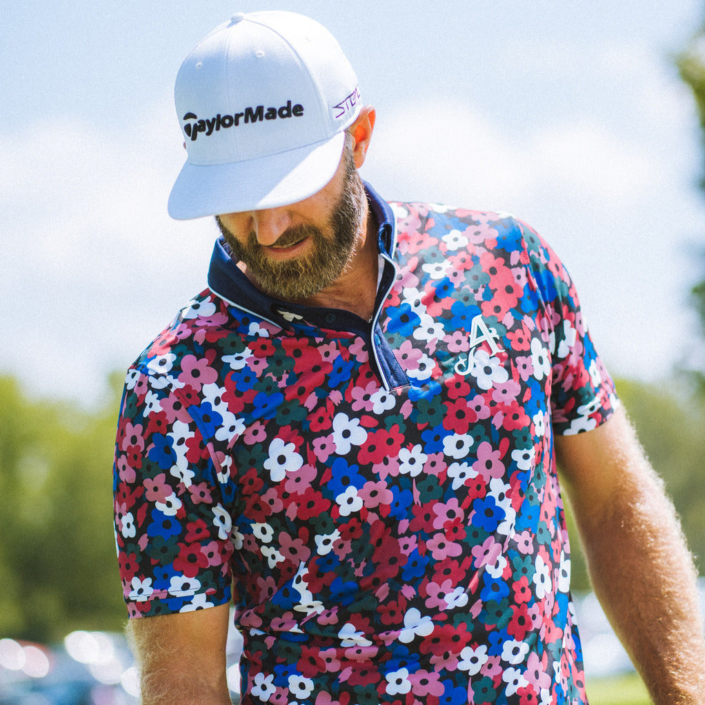 4ACES GC EVERLEIGH FLORAL POLO | RED FLORAL
