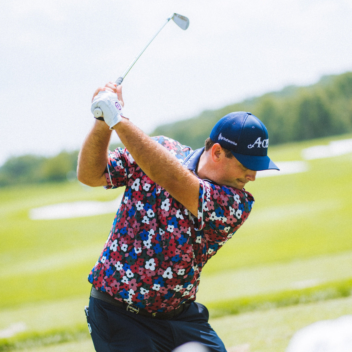 4ACES GC EVERLEIGH FLORAL POLO | RED FLORAL