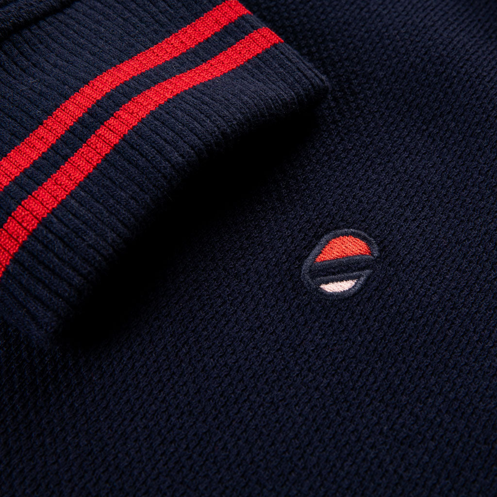 Malara 1/4 Zip Knit | Maritime