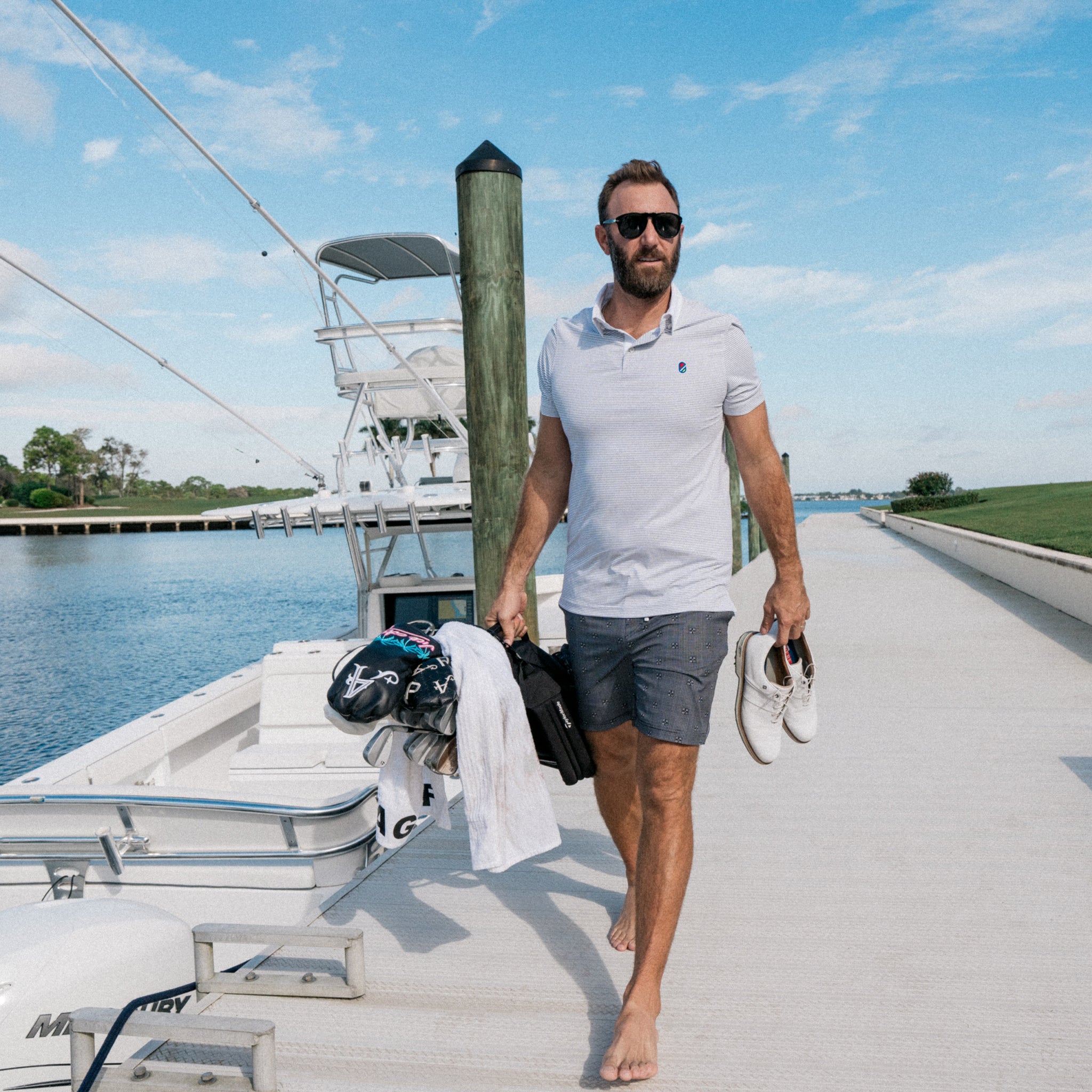 Manny Polo | Grey Stripe