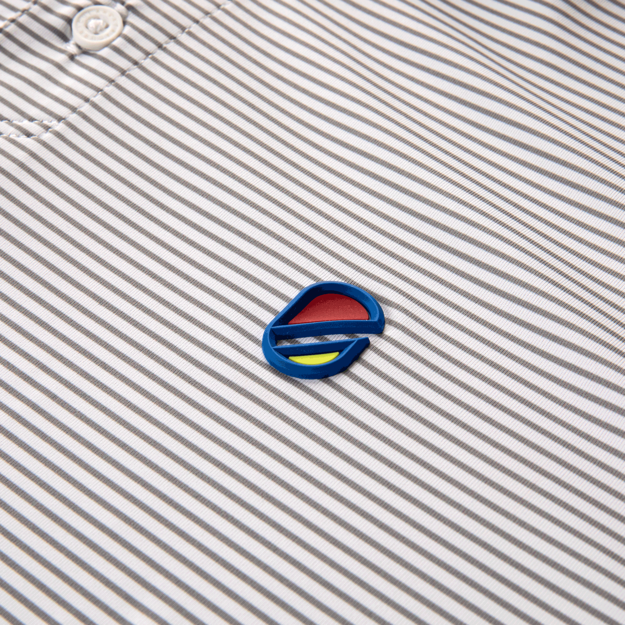 Manny Polo | Grey Stripe