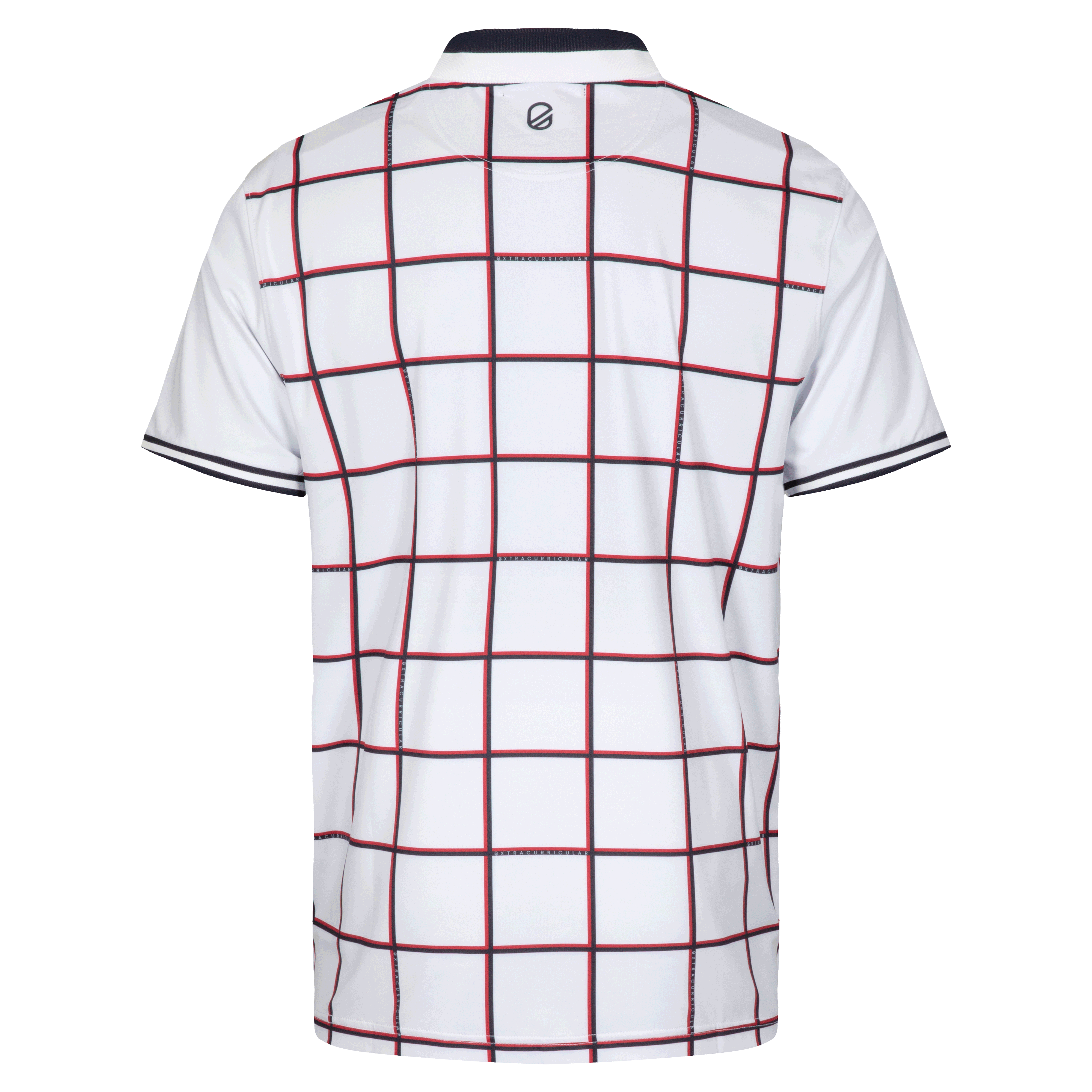 Platt Polo | Bright White Grid