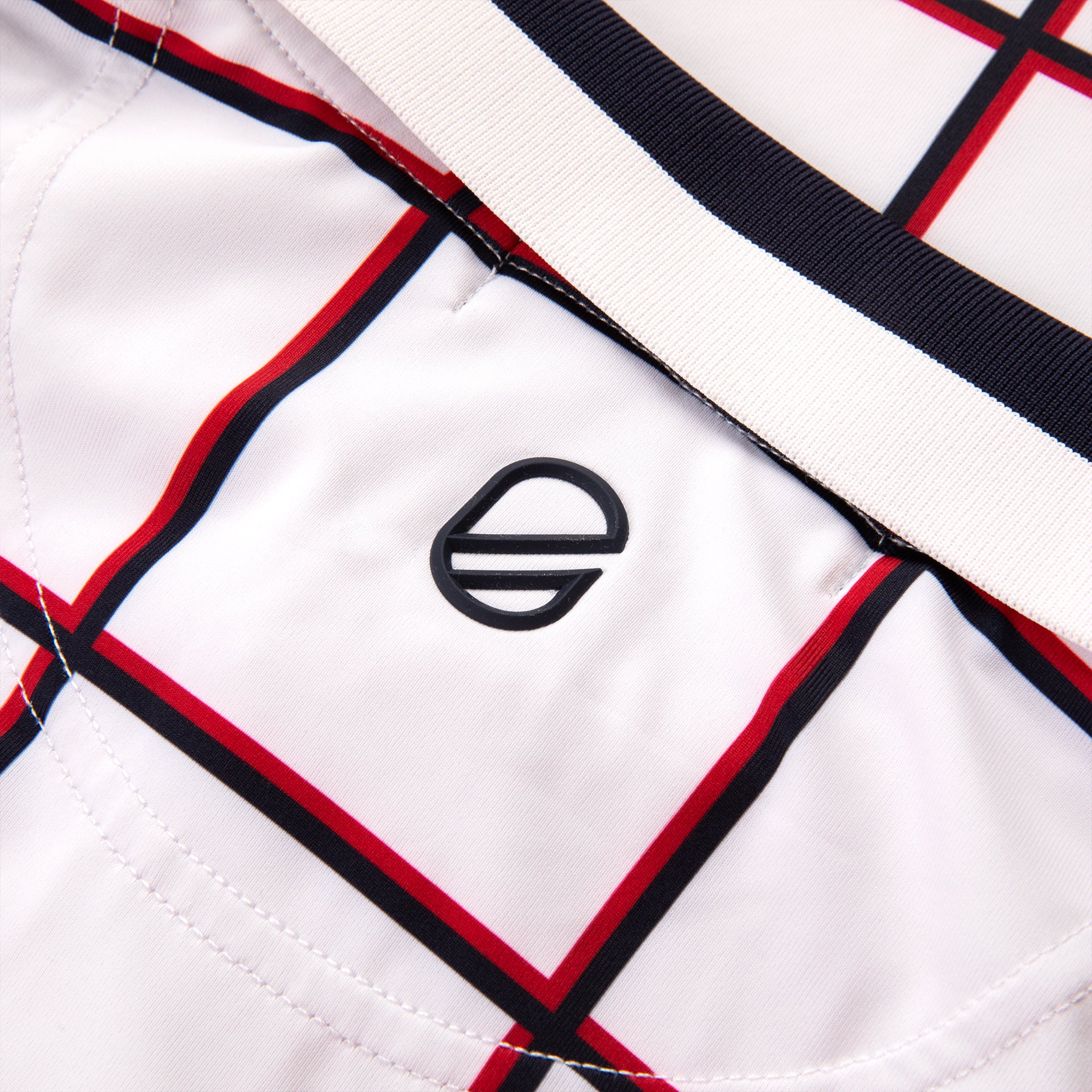 Platt Polo | Bright White Grid