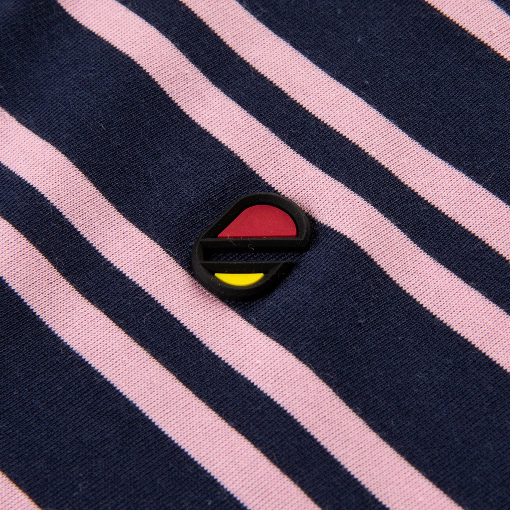 RAIL POLO | MAUVE STRIPE