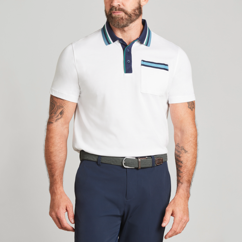 Saas Polo | Bright White