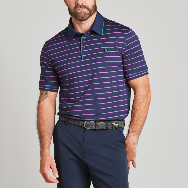 Staple Polo | Grape Stripe