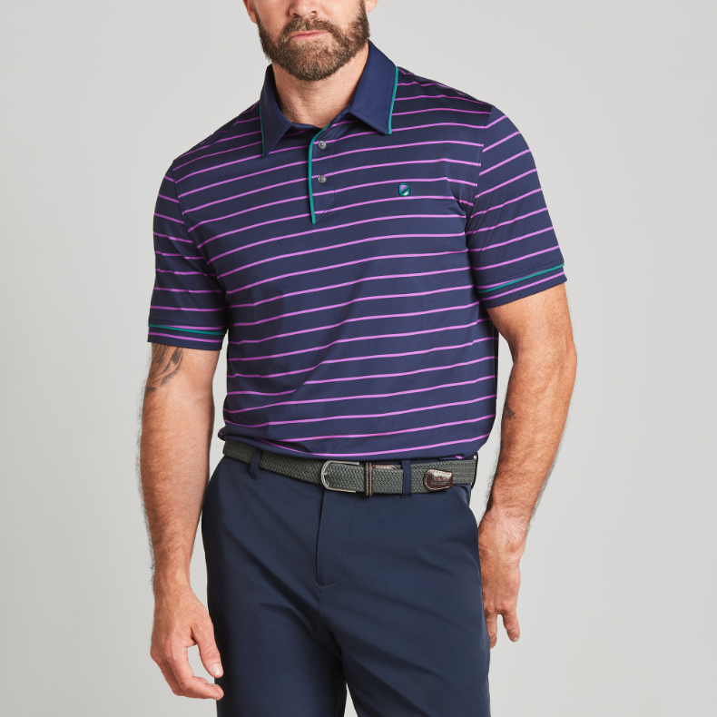 STAPLE POLO | GRAPE STRIPE