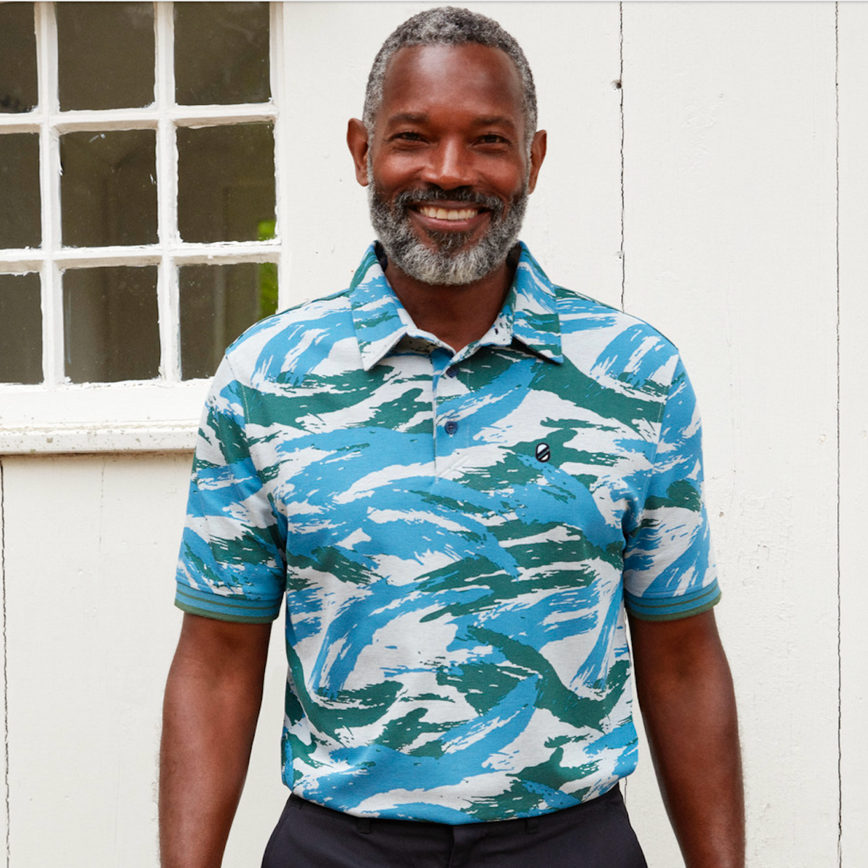 LIZARD CAMOFLAUGE POLO | BLUE ASHES CAMO