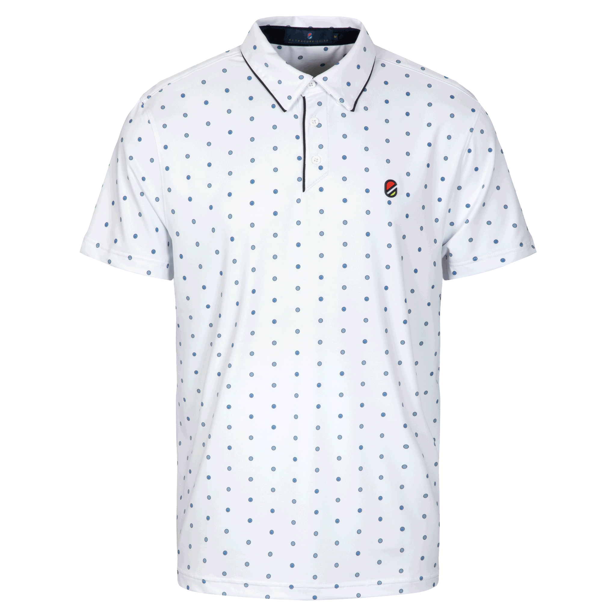 Spotted Polo | Bright White Dot