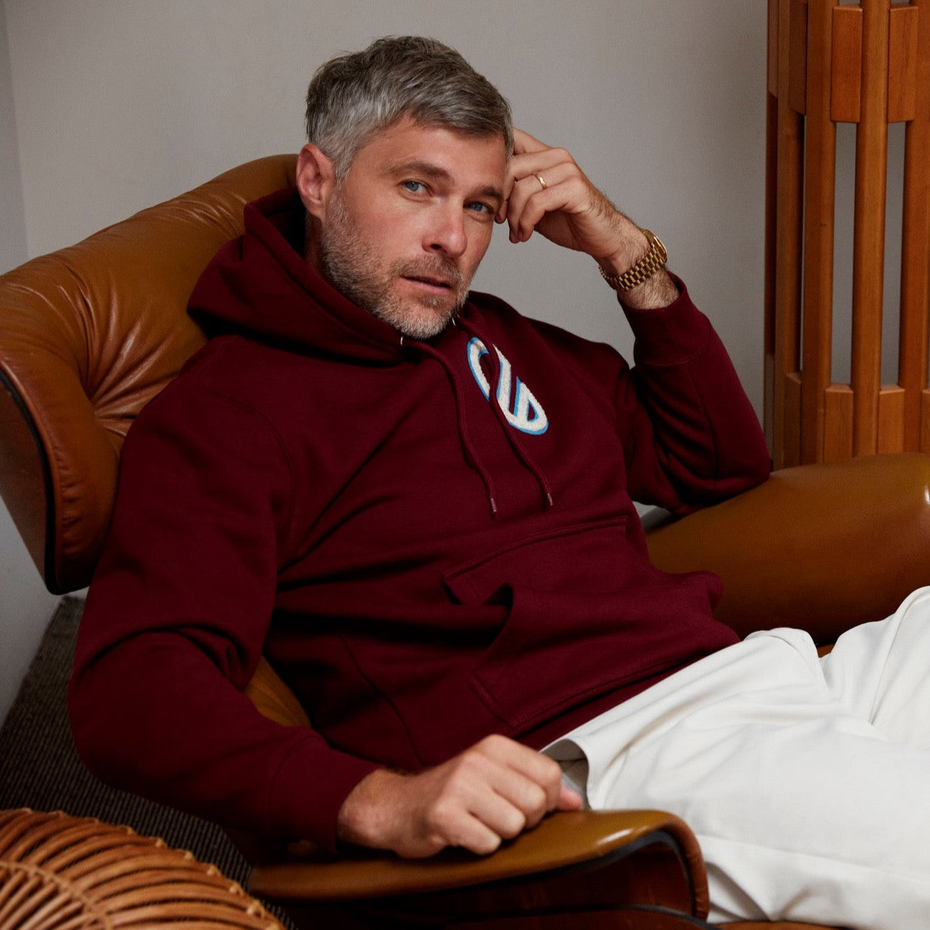 BOUCLE HOODY | BURGUNDY