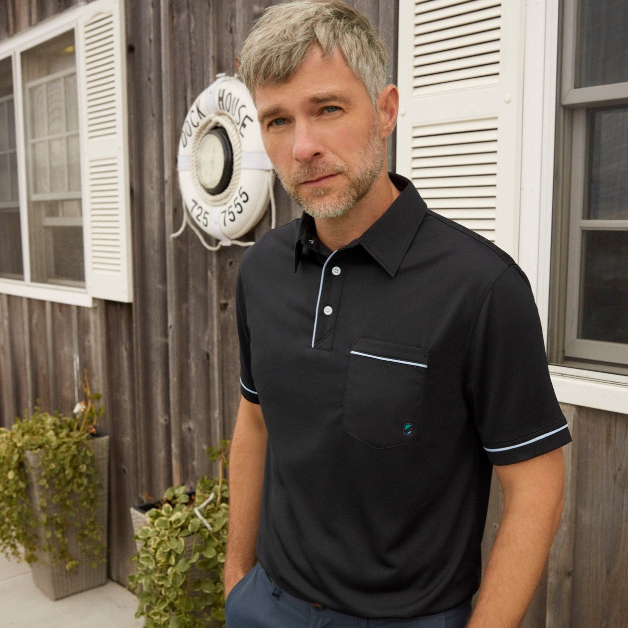 GARDE MESH POLO | CAVIAR