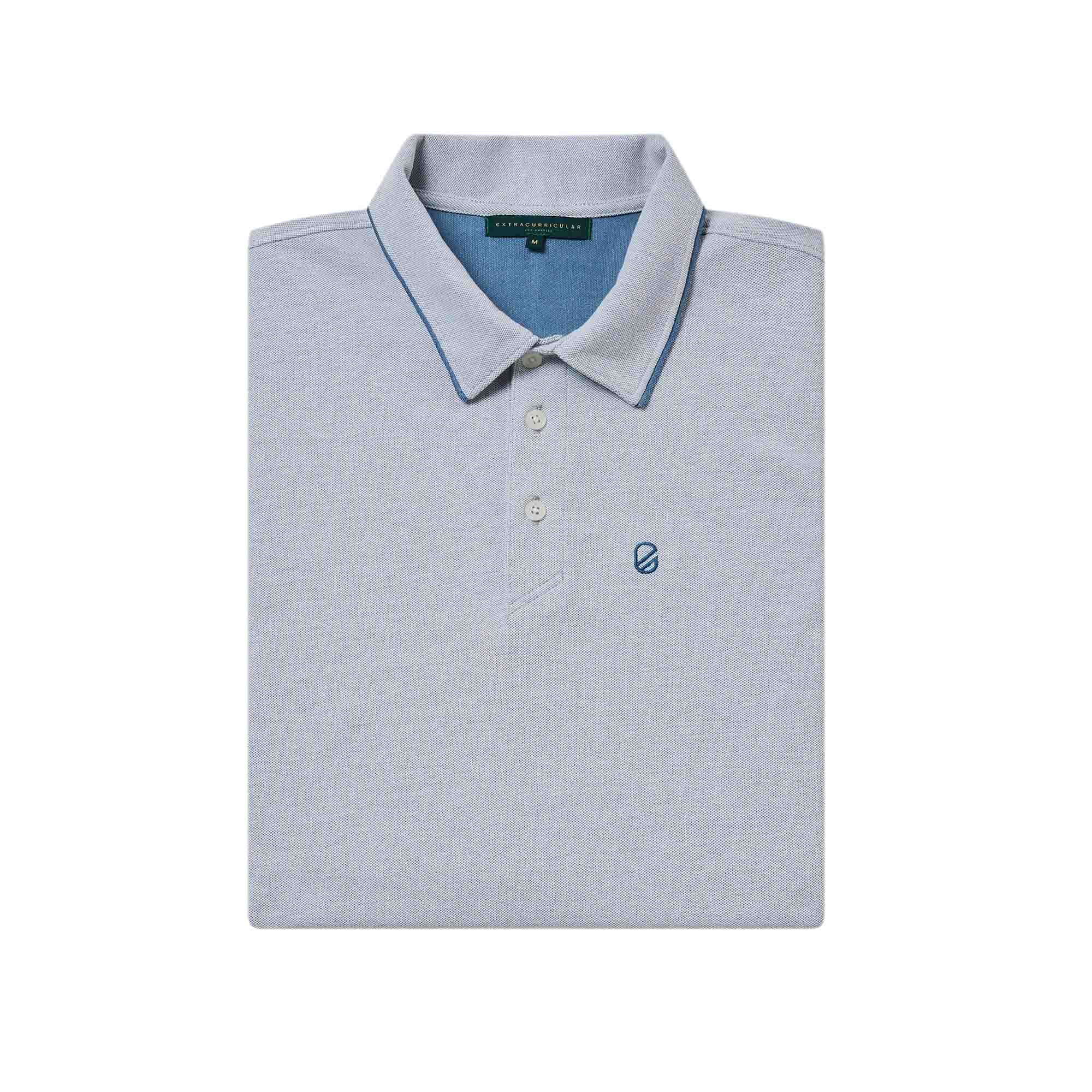 MERIT PIQUE POLO | BLUE ASHES