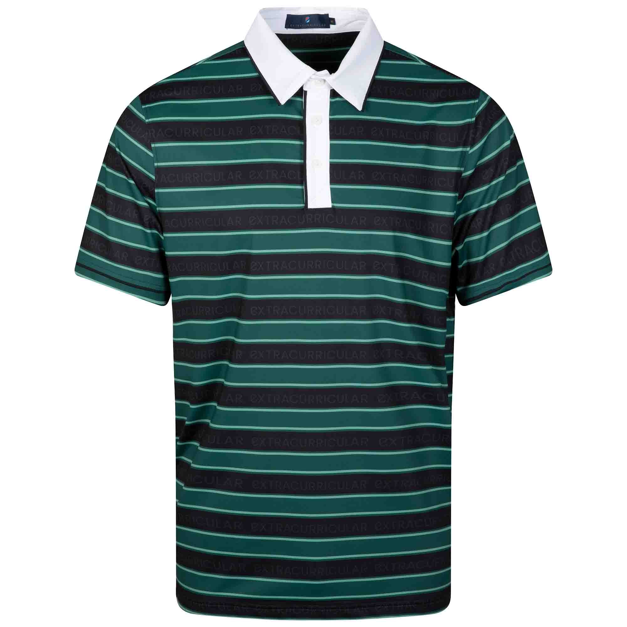 Flex Polo | Green Extra Stripe