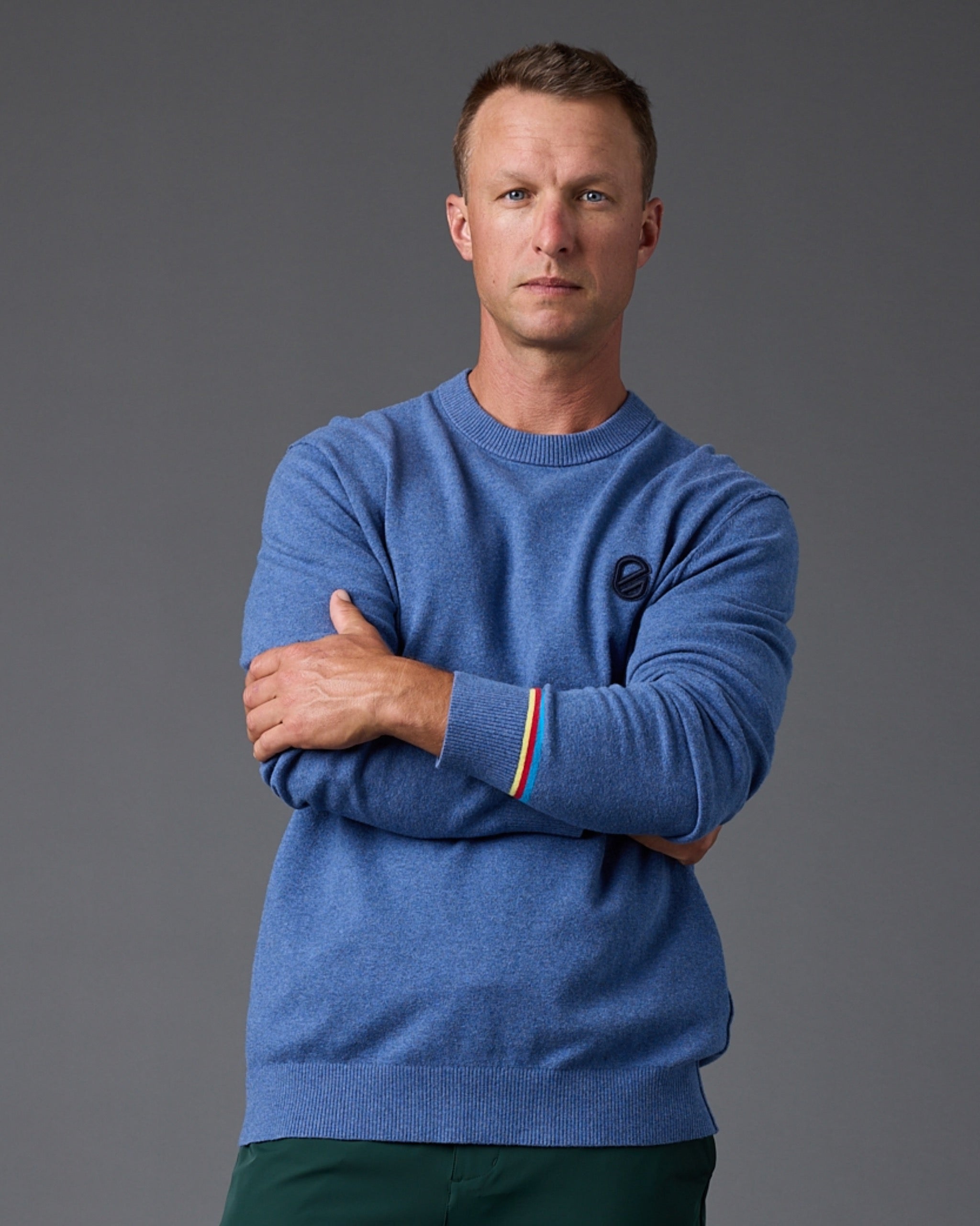 Wilcox Sweater | Heather Dusty Blue