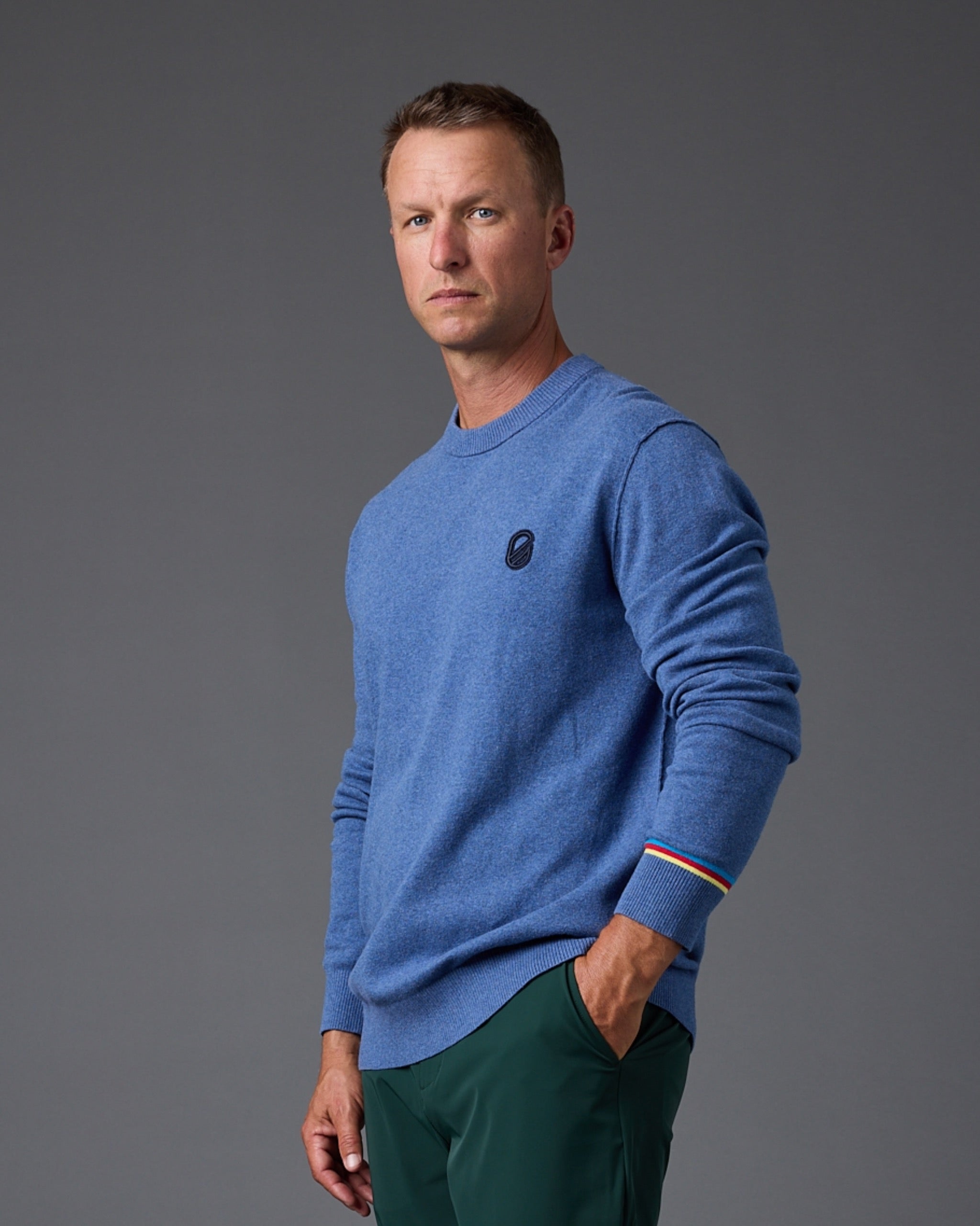 Wilcox Sweater | Heather Dusty Blue