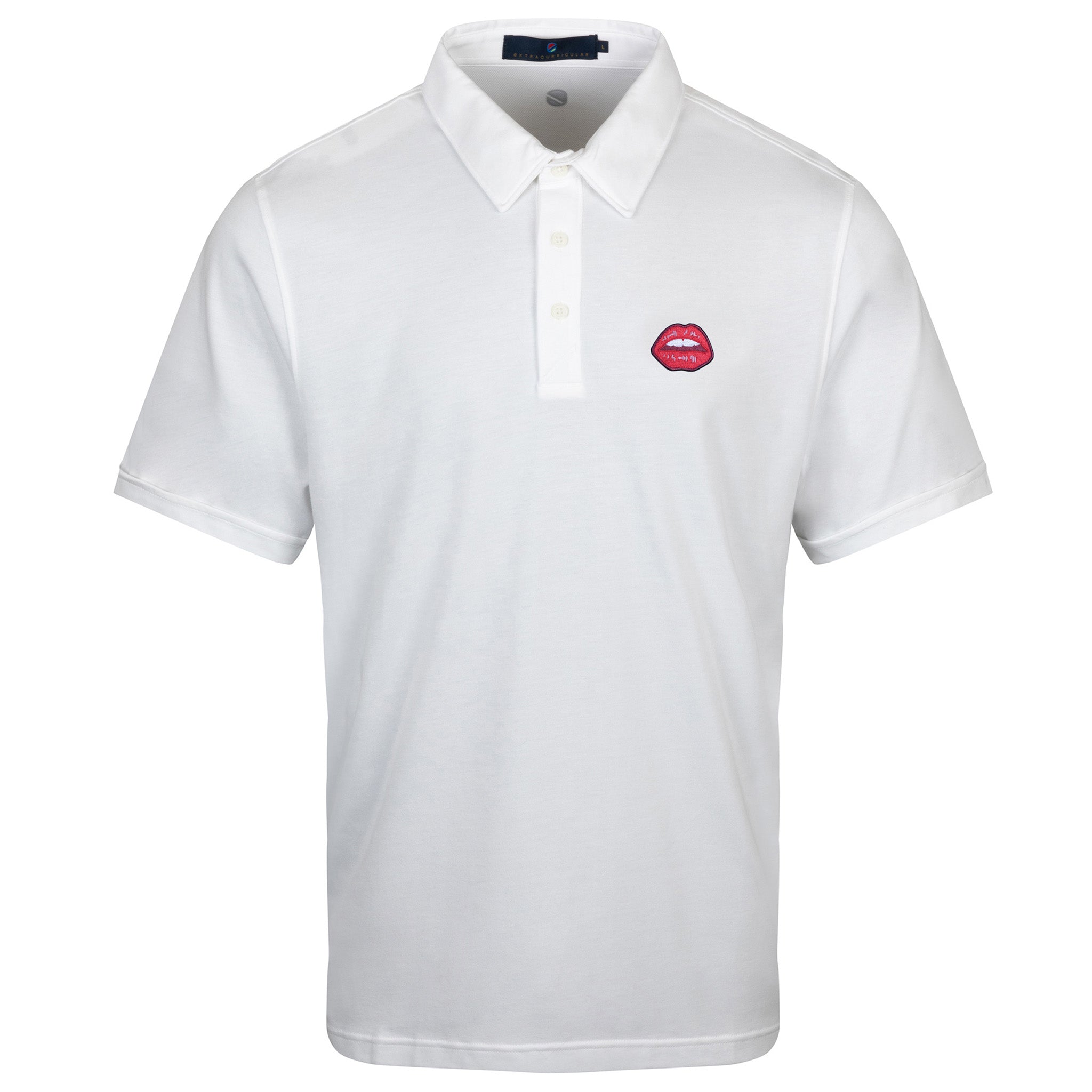 Bisou Patch Polo | Bright White