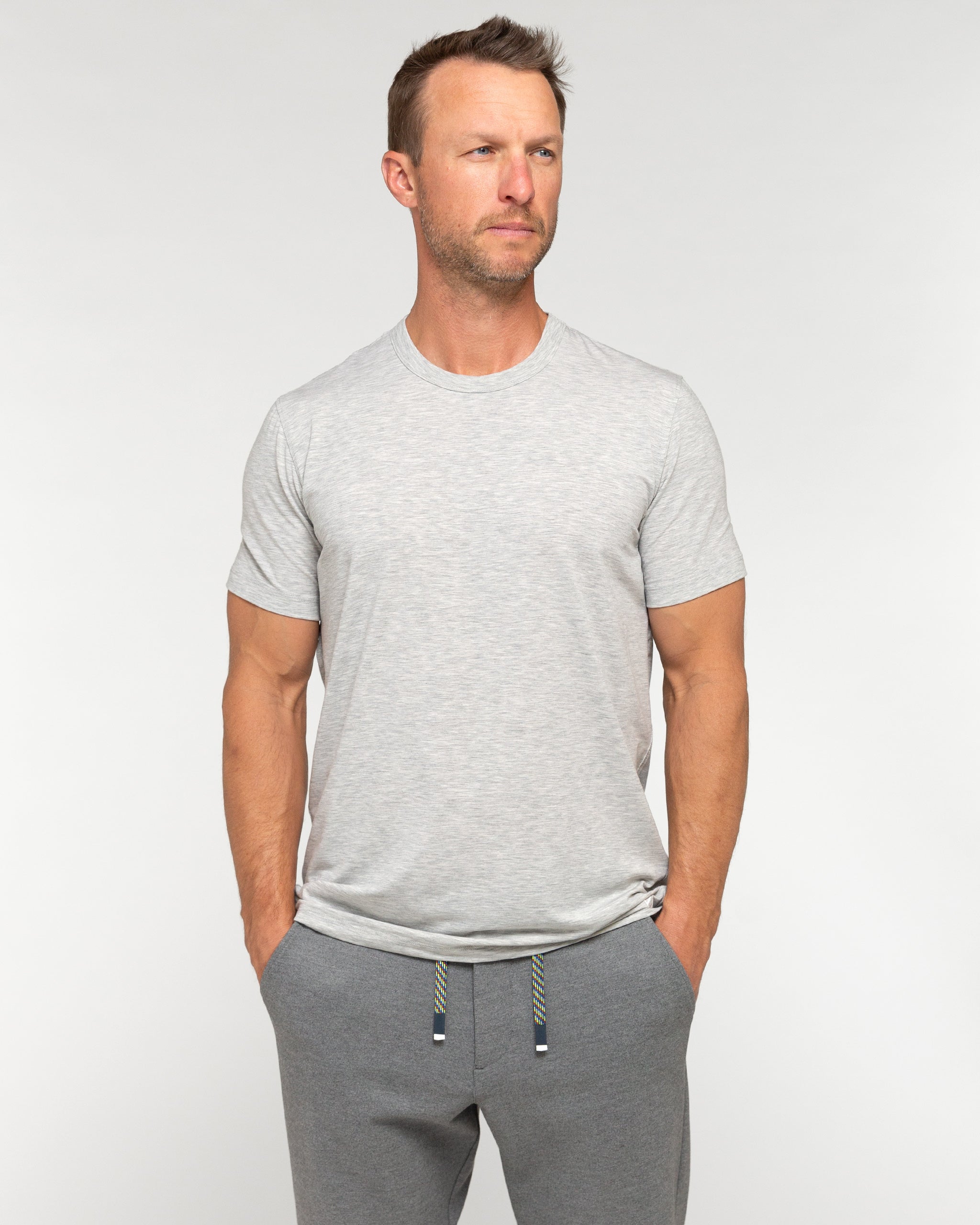 Oden Performance Tee | Heather Grey