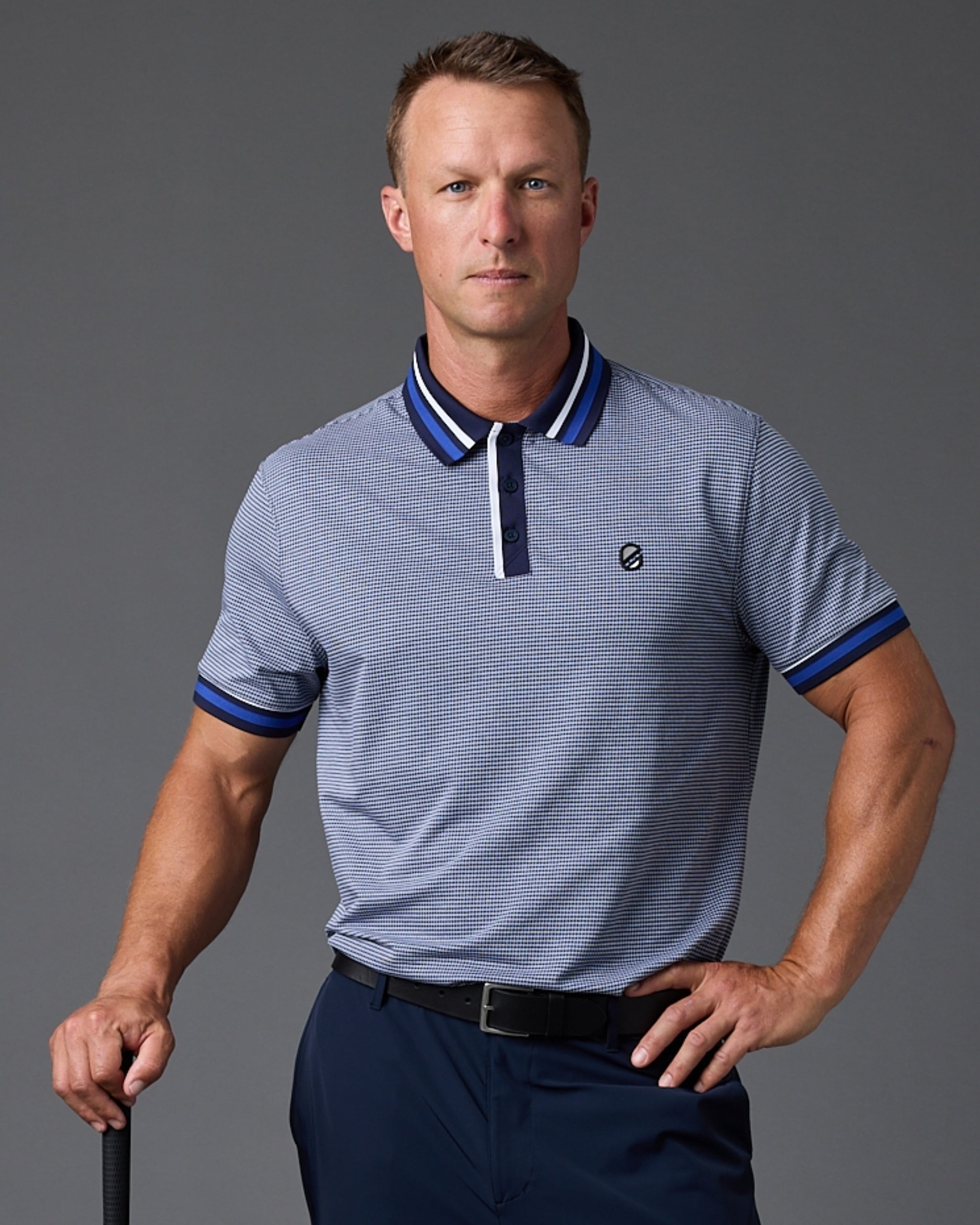 Harlequin Polo | Kentucky Blue