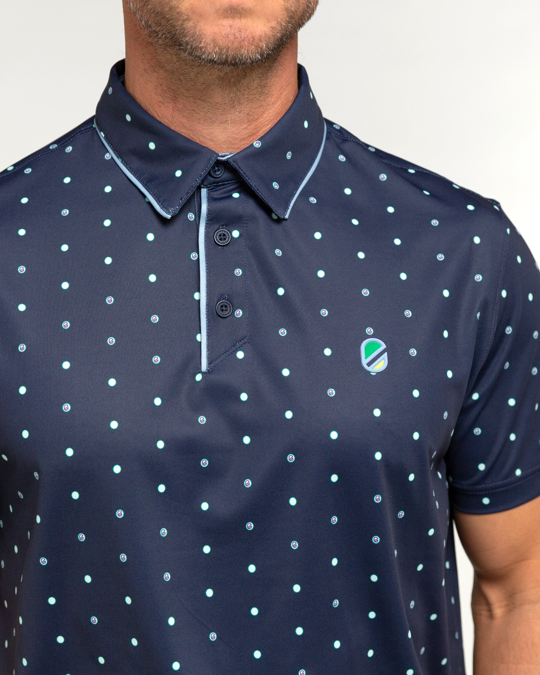 Spotted Polo | Navy Blazer Dot