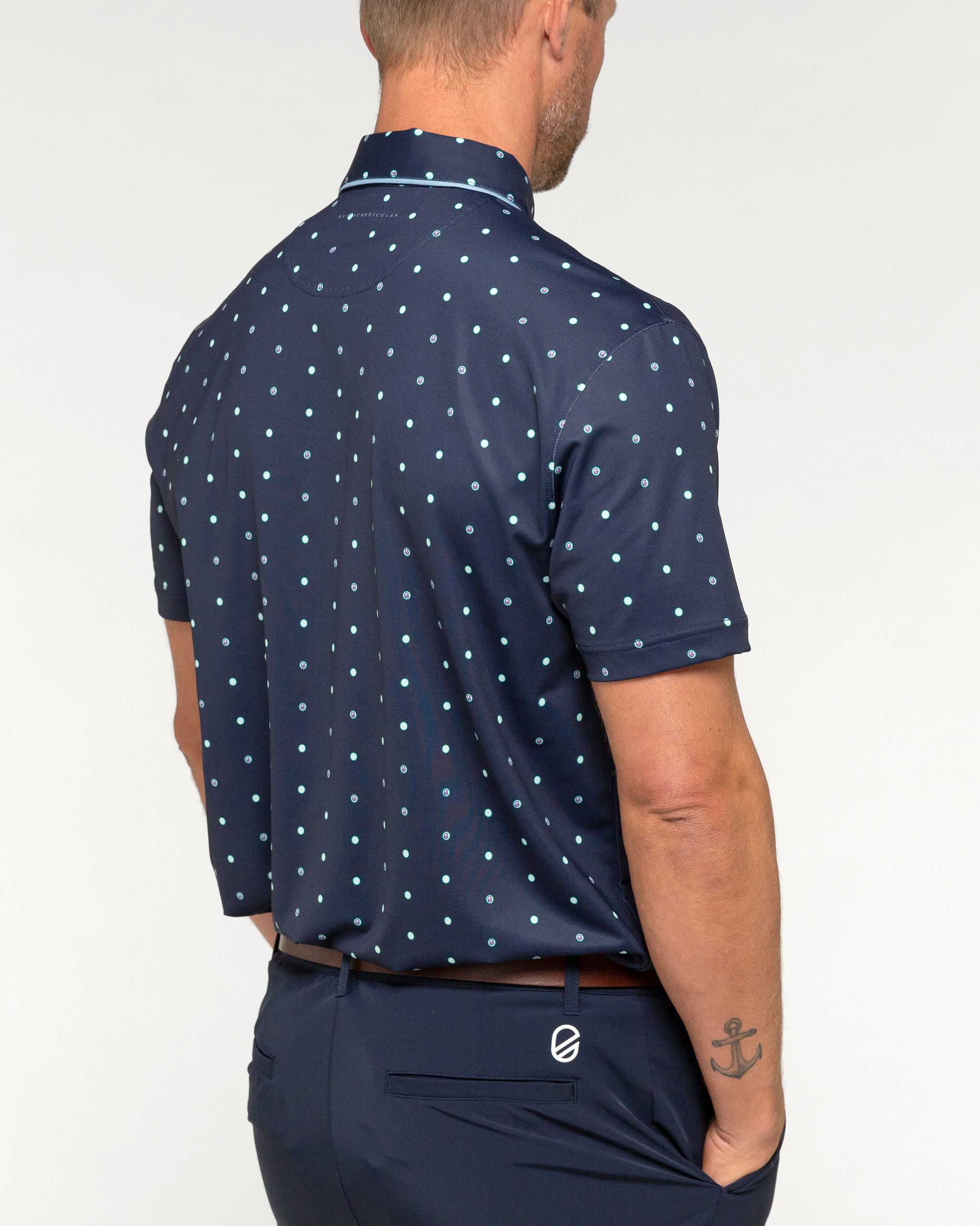 Spotted Polo | Navy Blazer Dot