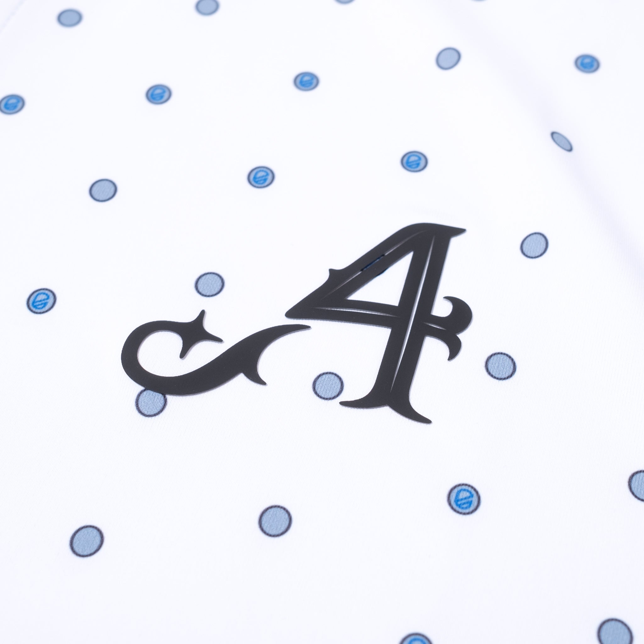 4ACES GC SPOTTED POLO | BRIGHT WHITE DOT